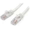 StarTech 45PAT2MWH 2m Cat5e Snagless RJ45 UTP Patch Cable (M/M) - White