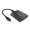 Simplecom DA330 4K USB-C to Dual HDMI MST Hub with PD & Audio Out