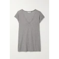 James Perse - Mélange Cotton-jersey T-shirt - Gray - 0