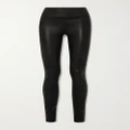 SPRWMN - Zip-detailed Leather Leggings - Black - medium