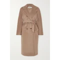 Max Mara - Madame 101801 Icon Double-breasted Wool And Cashmere-blend Coat - Camel - UK 10