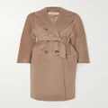 Max Mara - Madame 101801 Icon Double-breasted Wool And Cashmere-blend Coat - Camel - UK 12