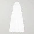 Galvan - Sienna Crepe Halterneck Gown - White - FR44