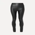 Spanx - Faux Stretch-leather Leggings - Black - medium