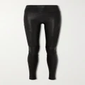 Spanx - Moto Faux Stretch-leather Leggings - Black - medium