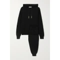 Olivia von Halle - Gia Berlin Silk And Cashmere-blend Hoodie And Track Pants Set - Black - medium