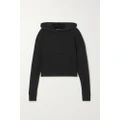 James Perse - Cropped Cotton-jersey Hoodie - Black - 2