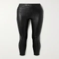 Spanx - Like Leather Faux Stretch-leather Pants - Black - small