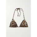 Dolce & Gabbana - Leopard-print Triangle Bikini Top - Leopard print - 4