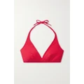 Eres - Les Essentiels Gang Triangle Halterneck Bikini Top - Red - FR38