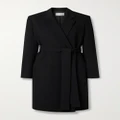 The Row - Essentials Harri Belted Cady Coat - Black - large