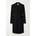 The Row - Essentials Harri Belted Cady Coat - Black - large