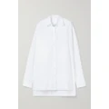 The Row - Essentials Luka Oversized Cotton-poplin Shirt - White - x small