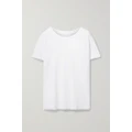 Nili Lotan - Brady Distressed Cotton-jersey T-shirt - White - medium