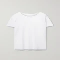 Nili Lotan - Brady Distressed Cotton-jersey T-shirt - White - large