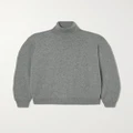 Brunello Cucinelli - Bead-embellished Cashmere Turtleneck Sweater - Gray - small