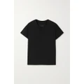 Nili Lotan - Brady Distressed Cotton-jersey T-shirt - Black - x small