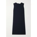 The Row - Mirna Crepe Midi Dress - Midnight blue - medium