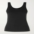 Spanx - Comfort Stretch-cotton And Modal-blend Jersey Tank - Black - large