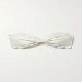 Marysia - + Net Sustain Antibes Recycled Seersucker Bandeau Bikini Top - Off-white - xx small