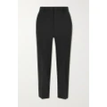 Theory - Treeca 2 Cropped Wool-blend Slim-leg Pants - Black - US10