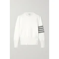 Thom Browne - Striped Cotton Sweater - White - IT38