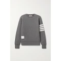 Thom Browne - Striped Cashmere-blend Sweatshirt - Gray - IT48