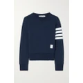 Thom Browne - Striped Cotton-jersey Sweatshirt - Navy - IT36