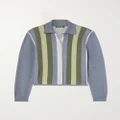 Loro Piana - Edinburgh Striped Cashmere And Silk-blend Cardigan - Green - IT40