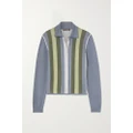 Loro Piana - Edinburgh Striped Cashmere And Silk-blend Cardigan - Green - IT40