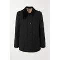 Burberry - Corduroy-trimmed Quilted Shell Jacket - Black - xx small