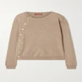 Altuzarra - Minamoto Button-embellished Cashmere Sweater - Beige - x small