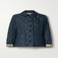Burberry - Quilted Shell Jacket - Midnight blue - xx small