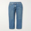 Gucci - Horsebit-detailed High-rise Straight-leg Jeans - Mid denim - 22