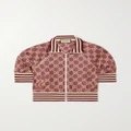 Gucci - Printed Silk-twill Jacket - Beige - XXL