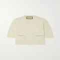 Gucci - Chain-embellished Cashmere Sweater - Ivory - XXS
