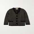 Gucci - Jacquard-knit Wool Cardigan - Black - XXS