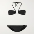 Gucci - Embellished Halterneck Bikini - Black - XXS