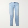 SAINT LAURENT - Janice High-rise Straight-leg Jeans - Sky blue - 26