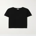 SAINT LAURENT - Cotton-jersey T-shirt - Black - XS