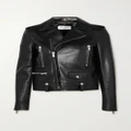 SAINT LAURENT - Leather Biker Jacket - Black - FR34