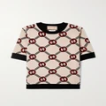 Gucci - Reversible Wool-blend Jacquard Sweater - Off-white - S