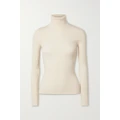 Gucci - Embroidered Wool-blend Turtleneck Sweater - Cream - XS