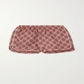 Gucci - Piped Printed Silk-twill Shorts - Beige - XXS