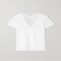 Nili Lotan - Carol Cotton-jersey T-shirt - White - x large