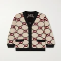 Gucci - Reversible Jacquard-knit Wool-blend Cardigan - Cream - M