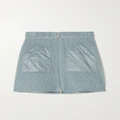 Moncler - Quilted Shell Mini Skirt - Blue - IT46