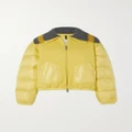 Moncler - Apront Cropped Quilted Shell Down Bomber Jacket - Yellow - 4