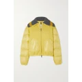 Moncler - Apront Cropped Quilted Shell Down Bomber Jacket - Yellow - 4
