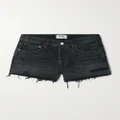 AGOLDE - Parker Vintage Cutoff Organic Denim Shorts - Black - 24